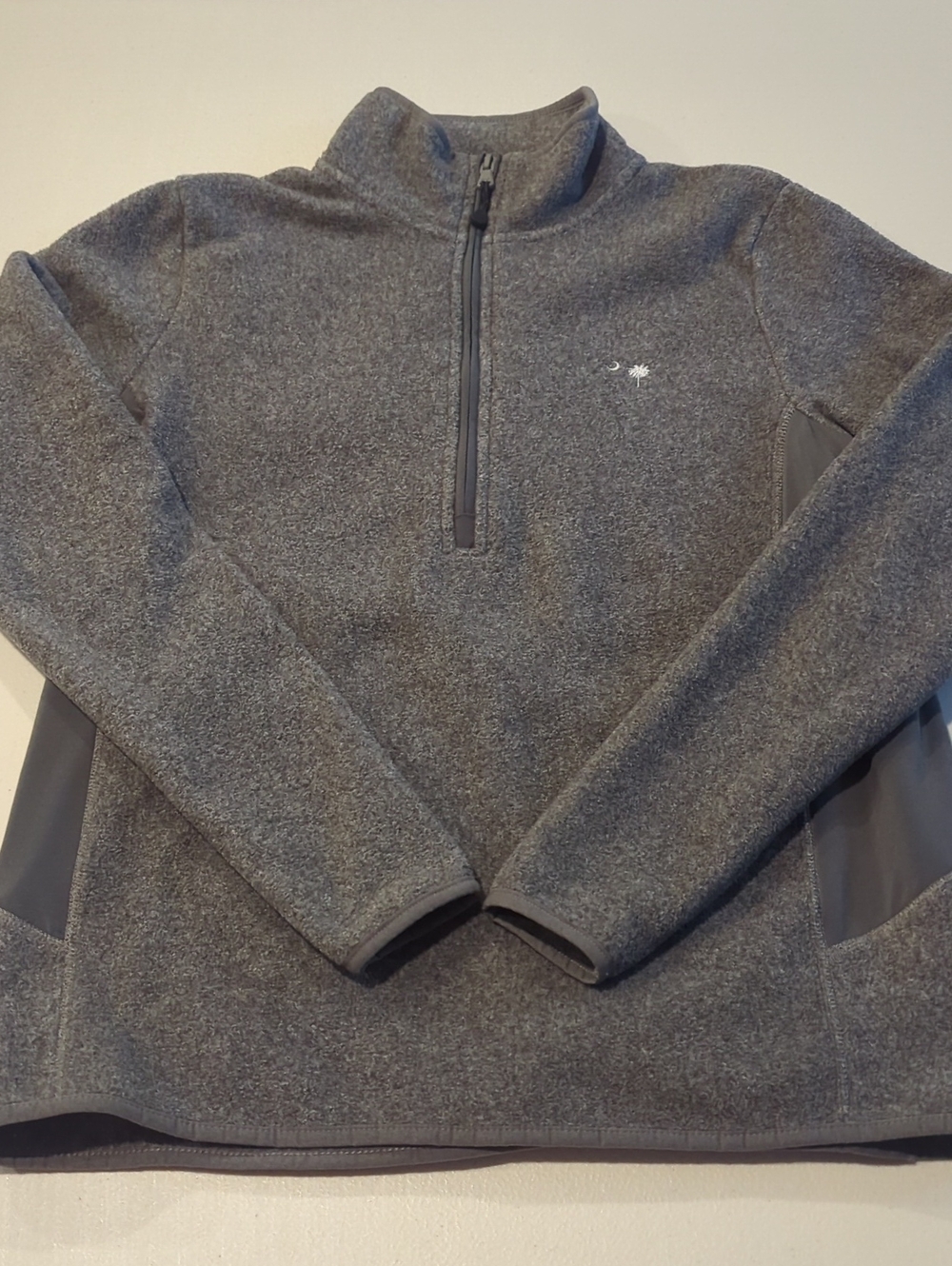 Vineyard Vines Outerwear Blank Fleece Harbor Quarterzip Pullover
